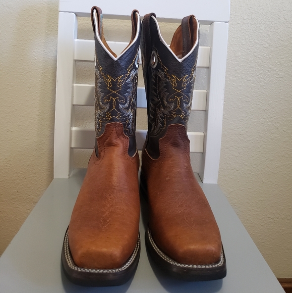 Cowgirl Boots Leather Made in Mexico Size 7 Brown Color - Picture 2 of 13